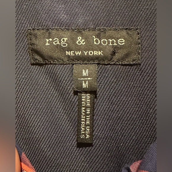 rag & bone Women’s Wendy Gingham Tie- Front Long Sleeve Size Medium -Pink & Blue - Picture 7 of 7